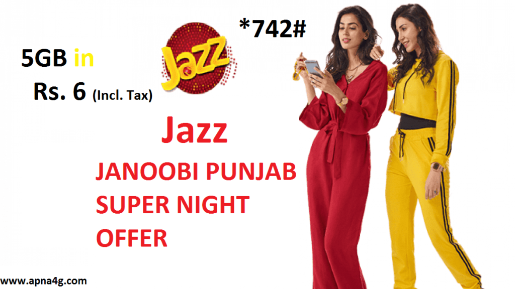 jazz janubi Punjab late night offer 2020