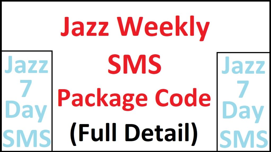 Jazz Weekly SMS Packages info