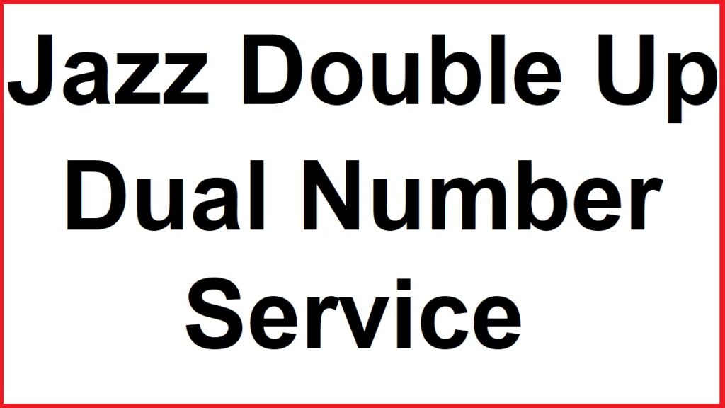 Jazz Double Number Code - Jazz Two Numbers On One Sim