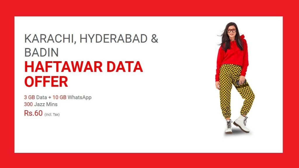 Jazz Karachi Hyderabad & Badin Offer