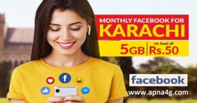 Jazz Karachi Monthly Facebook Data Bundle 2020