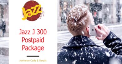 Jazz J300 Postpaid Package Code
