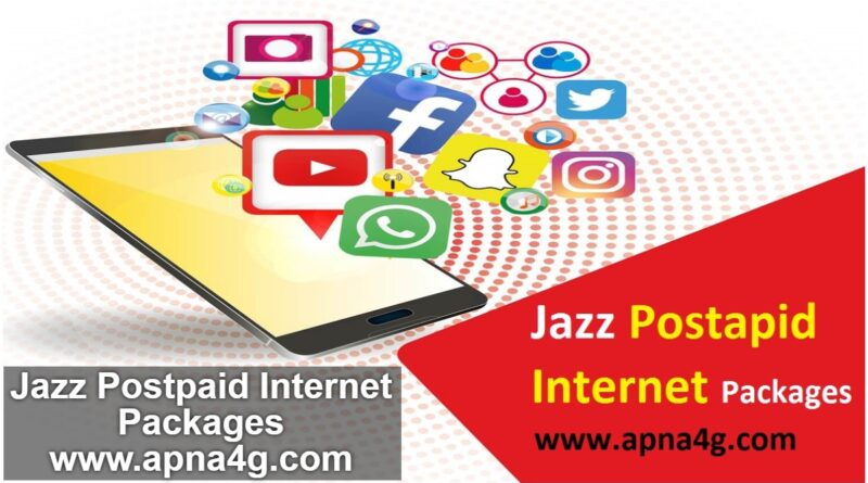 Jazz Postpaid Internet Packages Codes