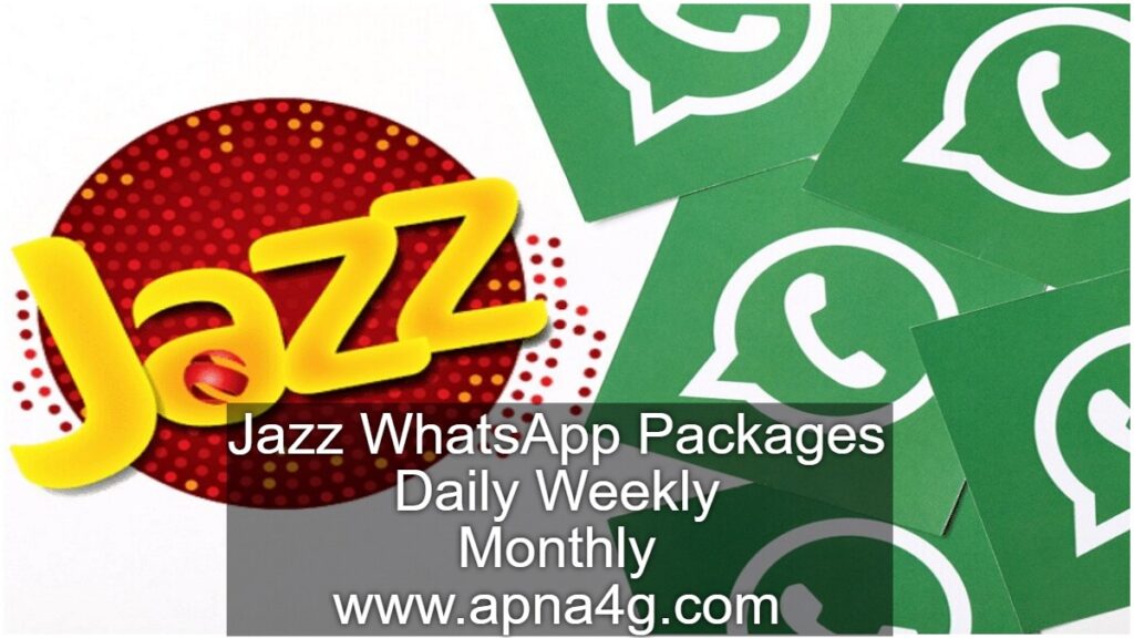 Jazz WhatsApp Packages Daily Weekly & Monthly