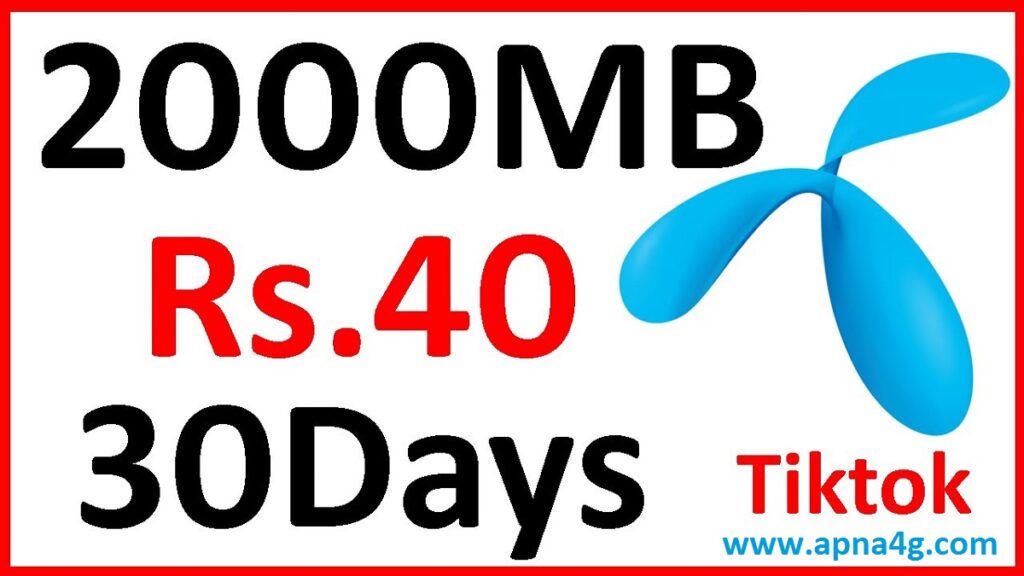 Telenor TikTok Monthly Package 2020