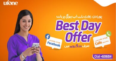 Latest Ufone Best Day Offer 2020