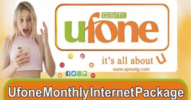Ufone Monthly Internet Packages With Details