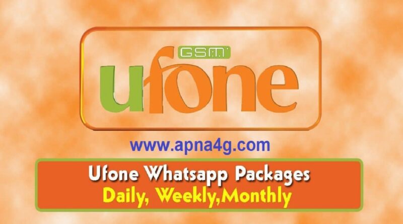 Ufone WhatsApp Packages Daily, Weekly & Monthly