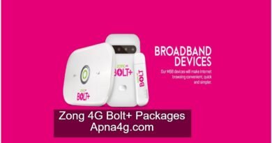 Zong 4G Bolt+ Packages & Price