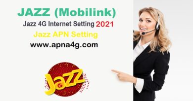 Jazz APN Setting Code & Manual
