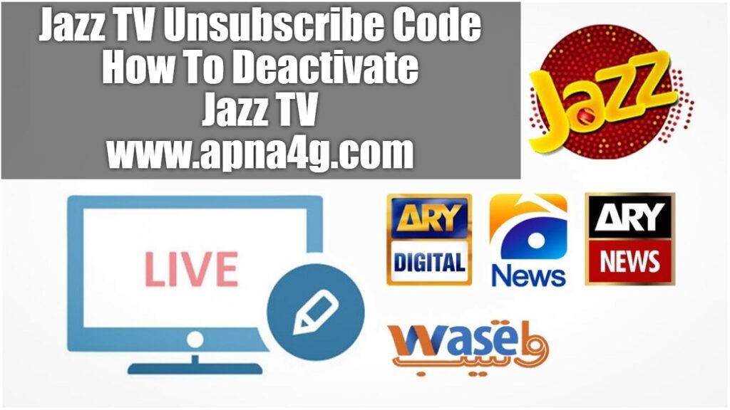 Jazz TV Unsubscribe Code