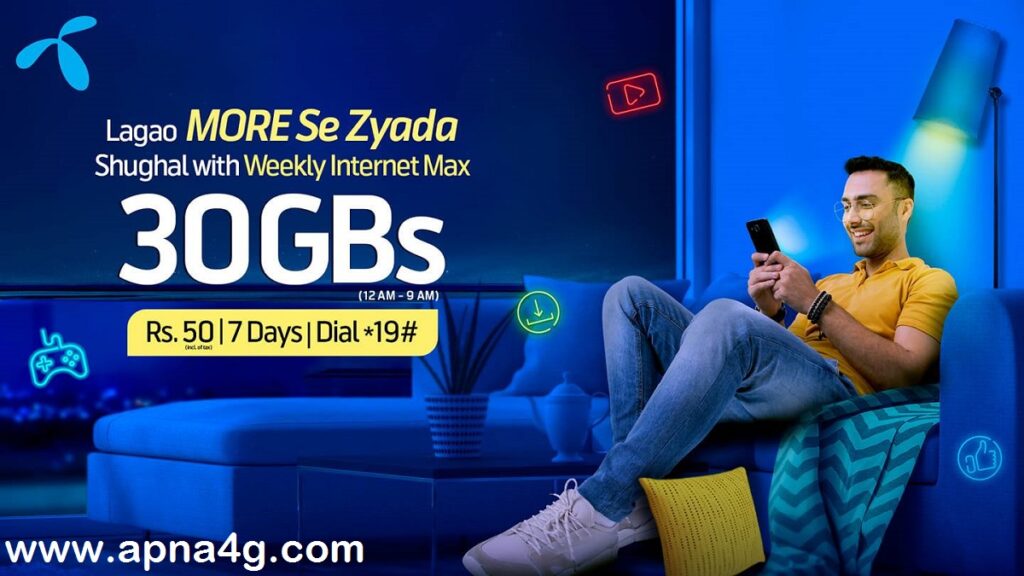 Telenor 4G Weekly Max Code