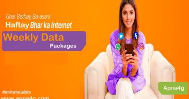 Ufone Weekly Internet Package Validity & Price