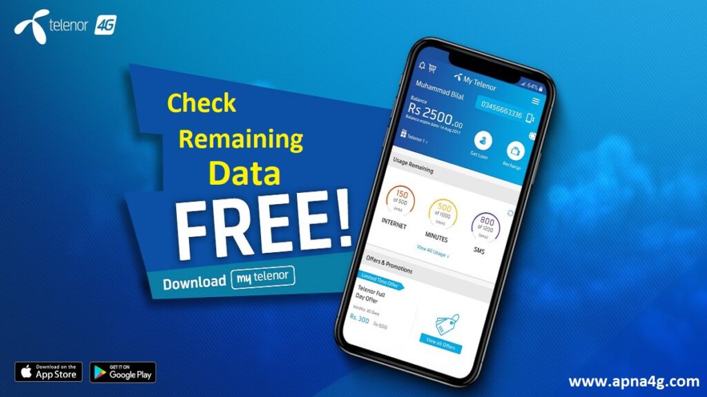 Telenor Remaining MBs Check