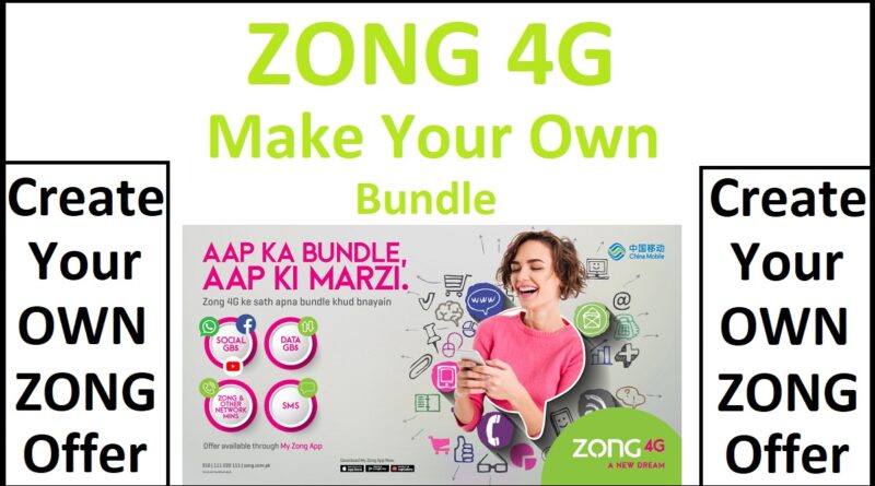 Zong Make Your Own Offer Info