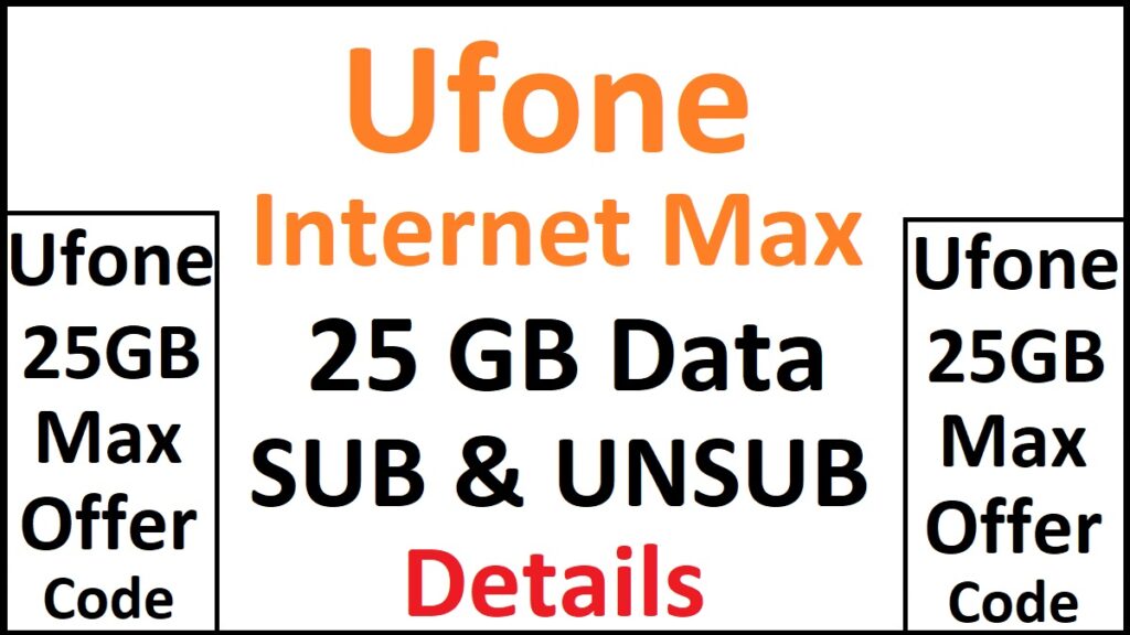 Ufone Internet Max Offer info