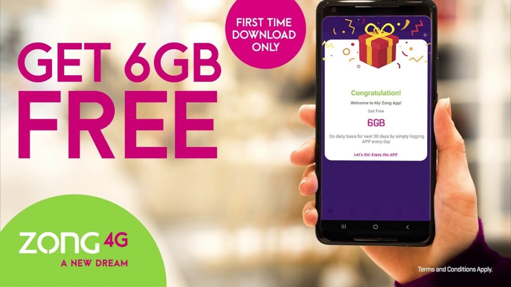 Zong Free Internet Gift
