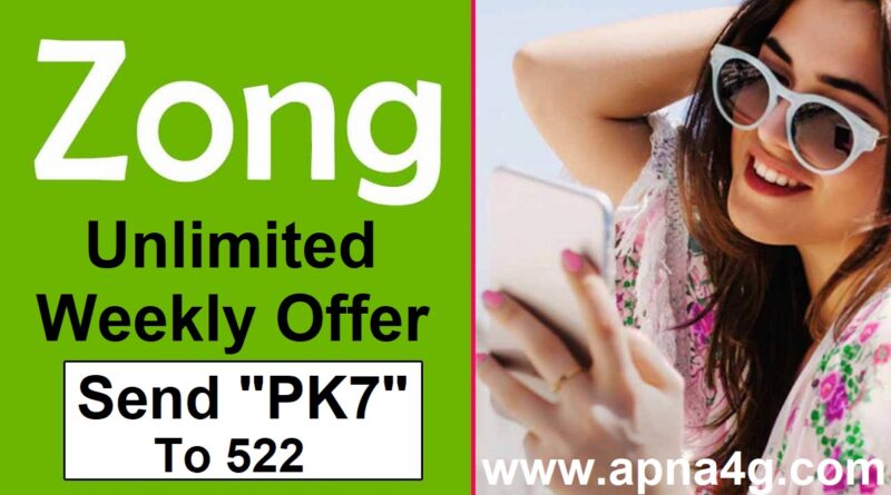 Zong Unlimited Offer Weekly