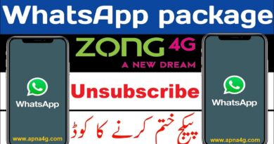 Zong Whatsapp Package Unsubscribe