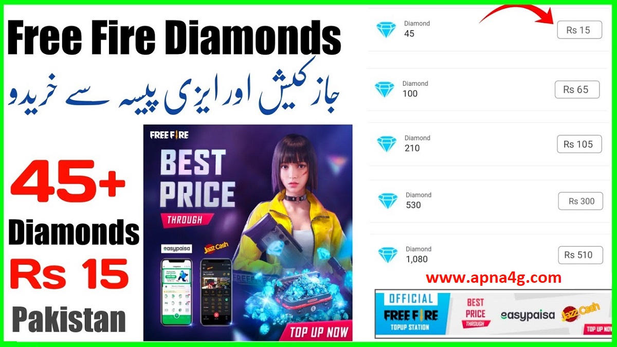 Free Fire Top Up Pakistan