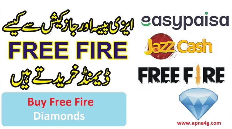 How To Buy Free Fire Diamonds JazzCash and EasyPaisa