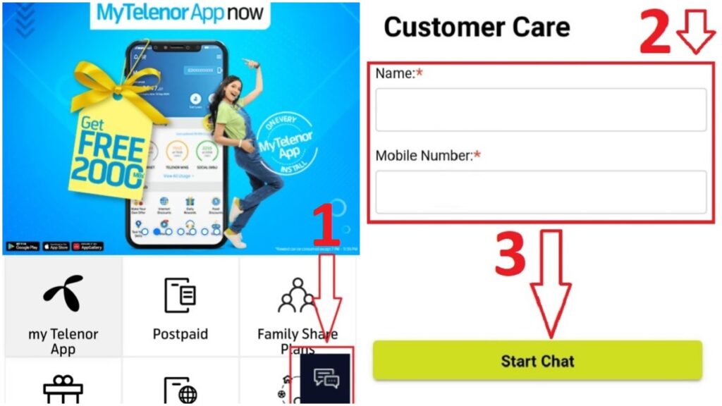 my telenor app customer care