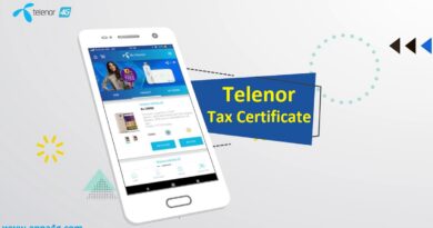 Telenor Tax Certificate Withhold & Deduction