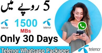 Telenor WhatsApp Package Monthly