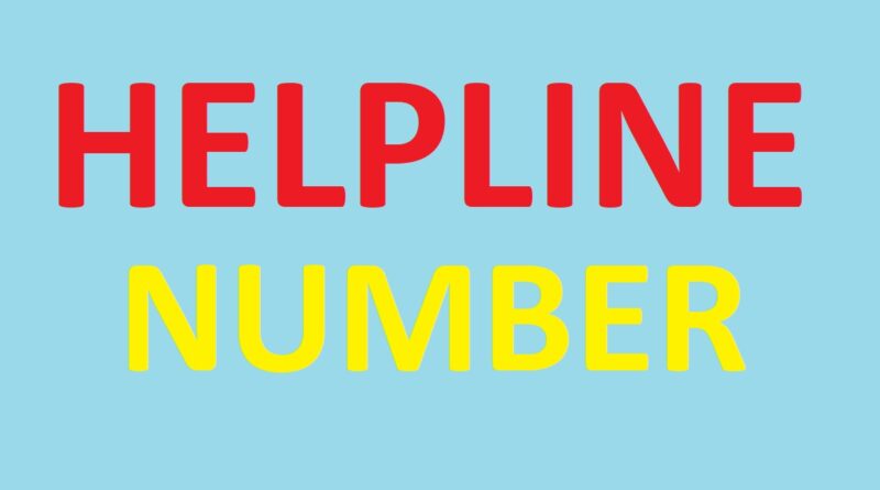 Helpline Number Details