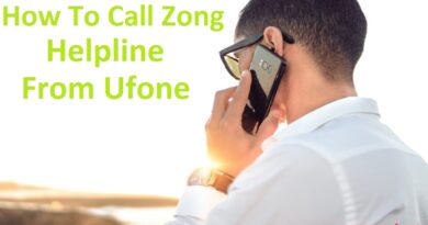 How To Call Zong Helpline From Ufone