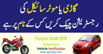 Online Vehicle Verification Pakistan