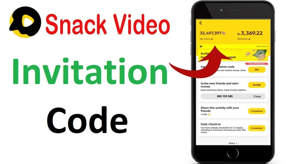 Snack Video Invitation Code List