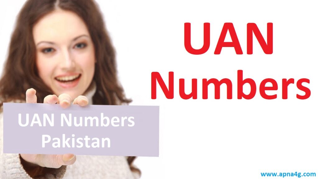 UAN Number List Pakistan
