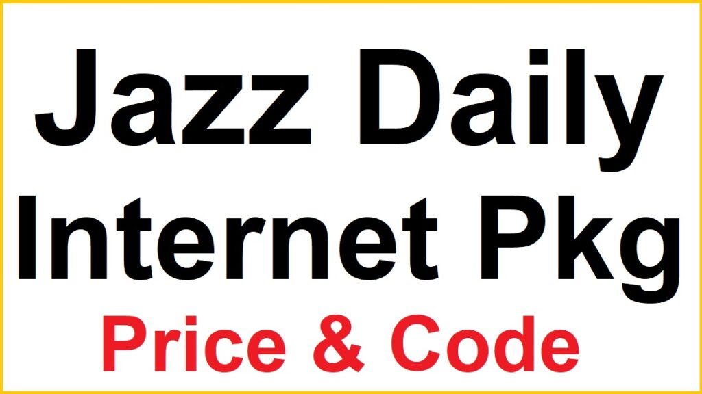 Jazz One Day Internet Package Daily