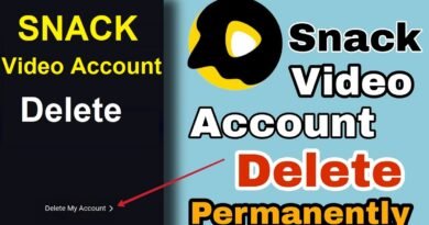Delete Snack Video Account