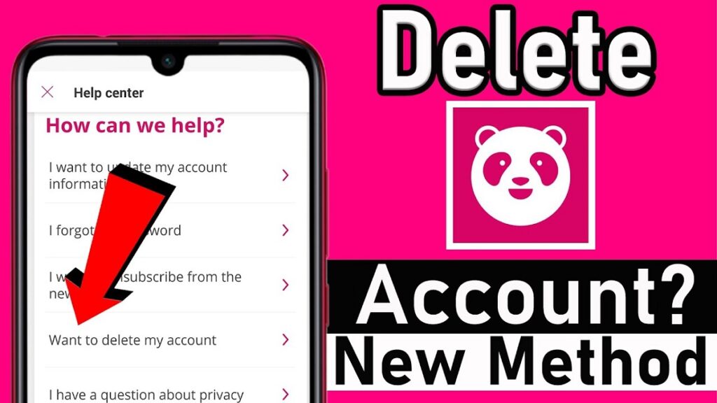 How To Delete Foodpanda Account
