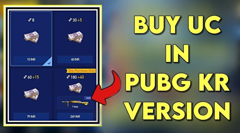 PUBG KR UC Buy in Pakistan
