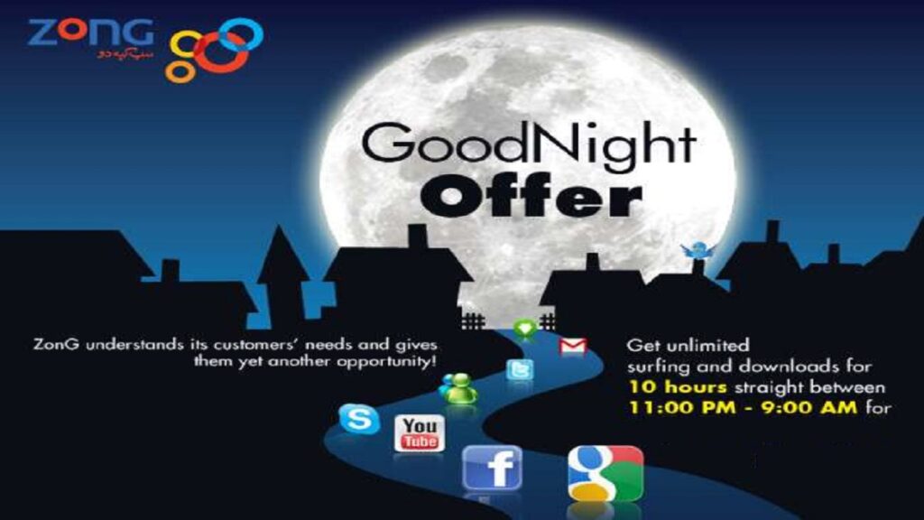 Zong Late Night Offer