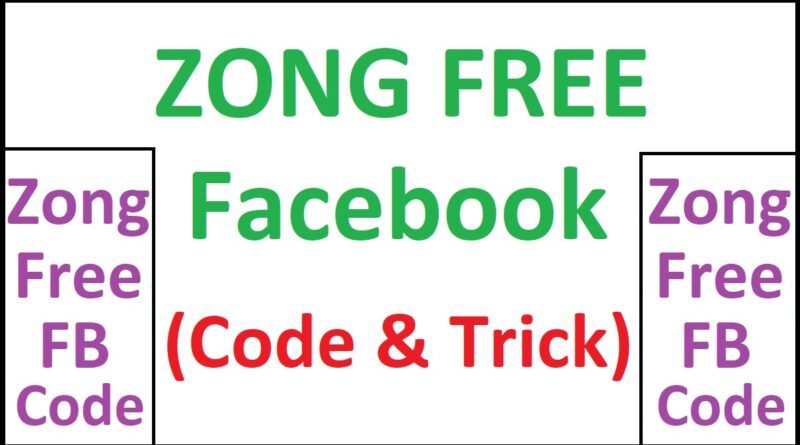 Zong Free Facebook info & Code