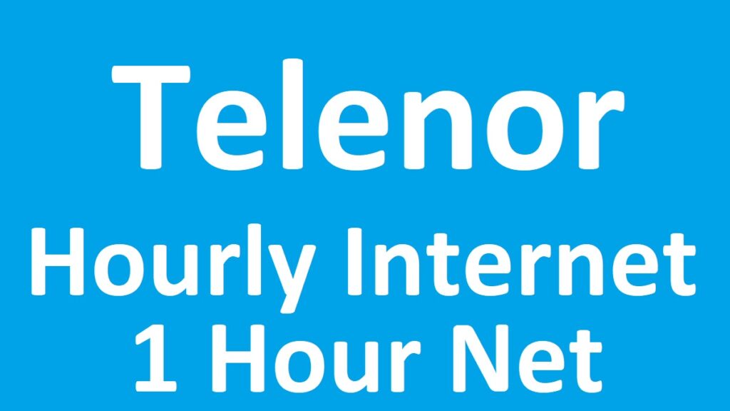 Telenor 1 Hour Internet Package
