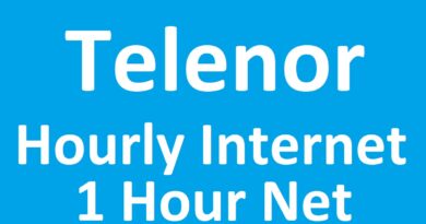 Telenor 1 Hour Internet Package