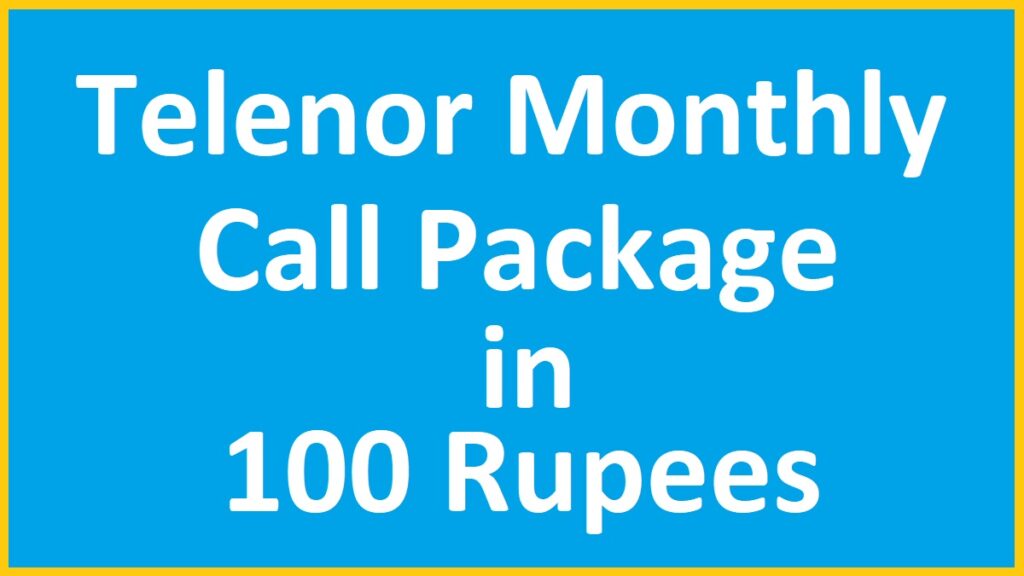 Telenor introduces Monthly Call Package 100