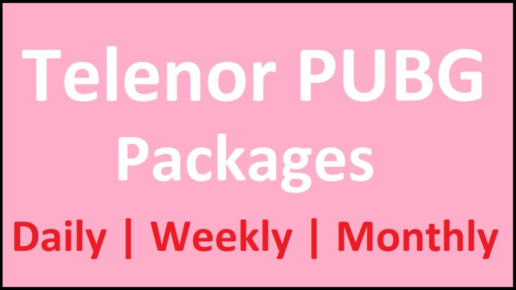 Telenor PUBG Package