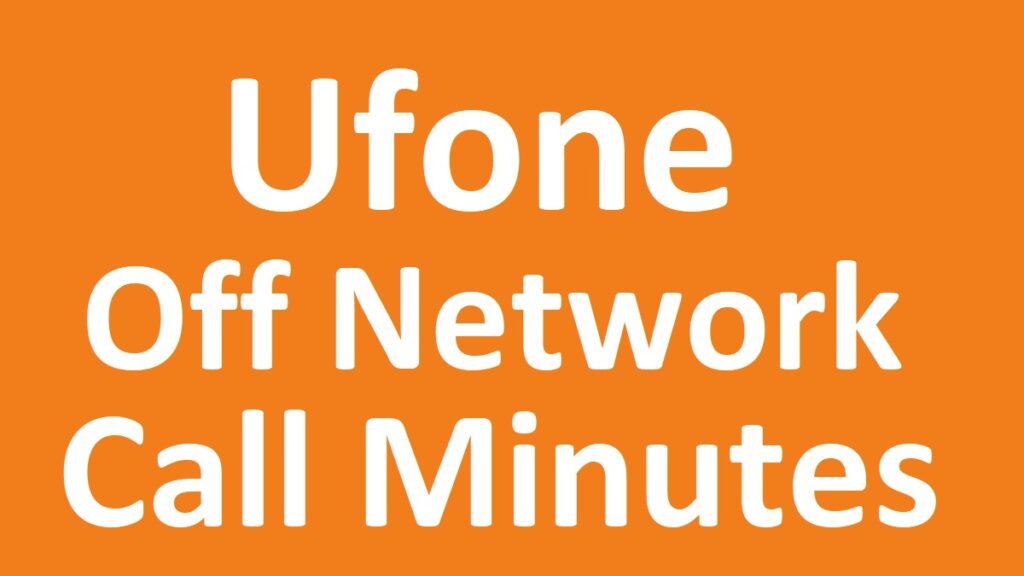 Ufone Call Packages To All Other Networks