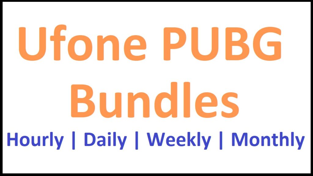 Ufone PUBG Package