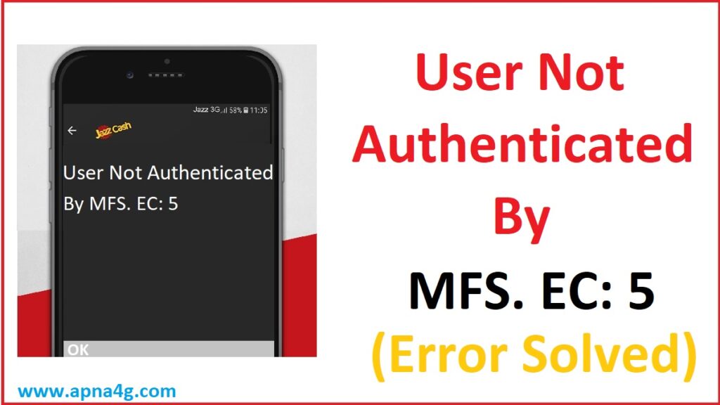 User Not Authenticated By MFS EC5