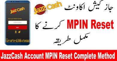 JazzCash MPIN Details