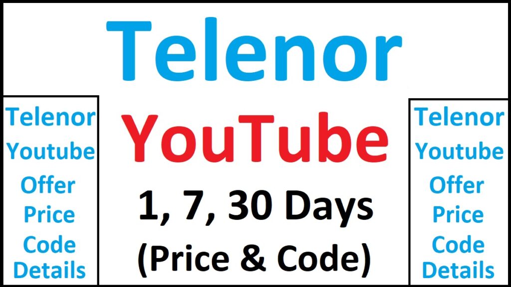 Telenor YouTube Packages info