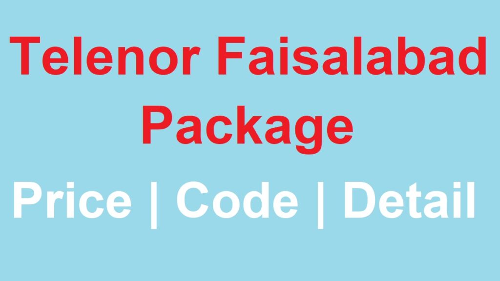 Telenor Faisalabad Offer