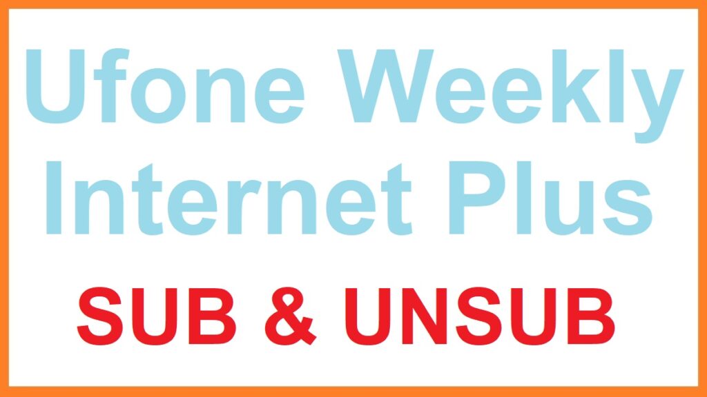 Ufone Weekly Internet Plus